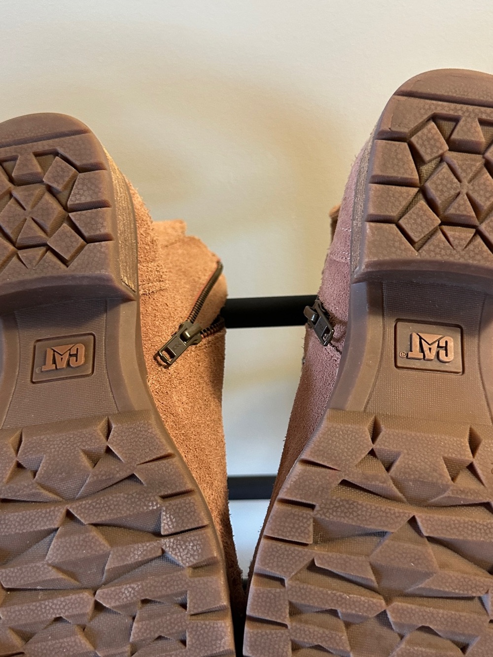 Caterpillar Tan Suede Lace-Up Ankle Boots - Picture 6 of 6
